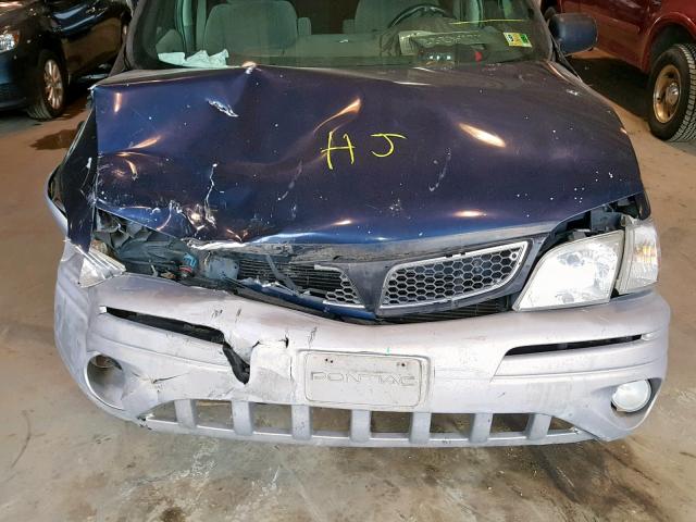 1GMDX03E01D296941 - 2001 PONTIAC MONTANA BLUE photo 7