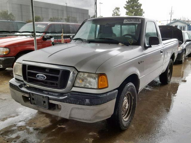 1FTYR10D55PA10586 - 2005 FORD RANGER SILVER photo 2