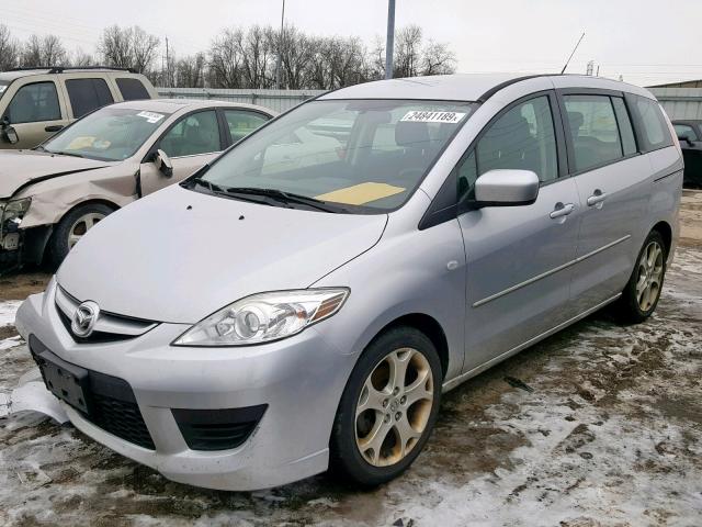 JM1CR29L690352623 - 2009 MAZDA 5 SILVER photo 2