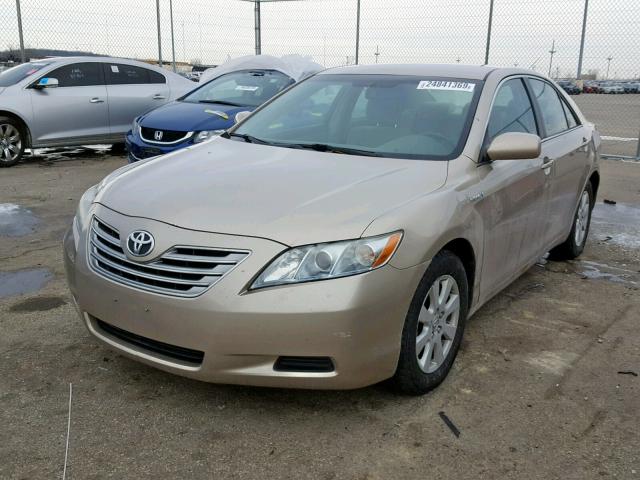 4T1BB46KX9U086325 - 2009 TOYOTA CAMRY HYBR GOLD photo 2