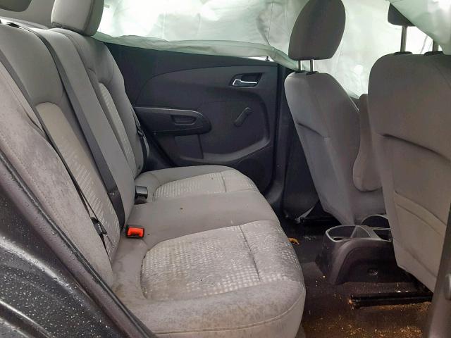 1G1JA5SG0E4130989 - 2014 CHEVROLET SONIC LS GRAY photo 6