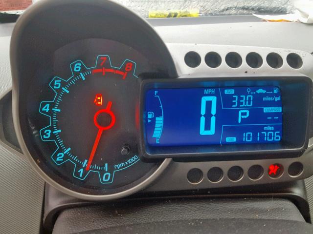 1G1JA5SG0E4130989 - 2014 CHEVROLET SONIC LS GRAY photo 8