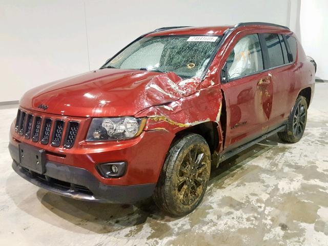 1C4NJDBB8FD340264 - 2015 JEEP COMPASS SP წითელი ფოტო 2