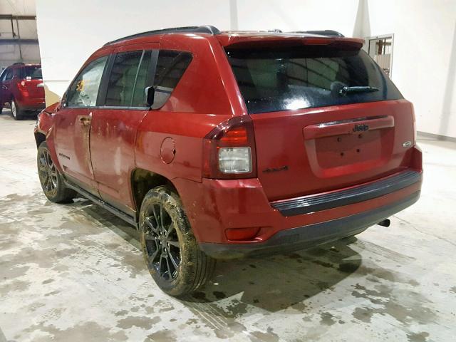 1C4NJDBB8FD340264 - 2015 JEEP COMPASS SP წითელი ფოტო 3