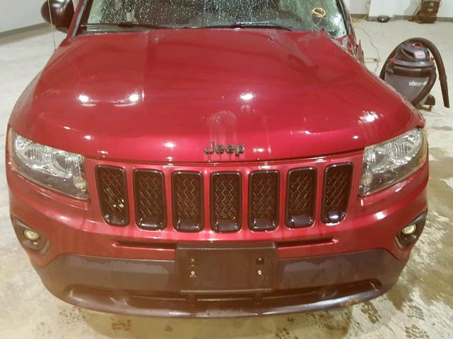 1C4NJDBB8FD340264 - 2015 JEEP COMPASS SP წითელი ფოტო 7