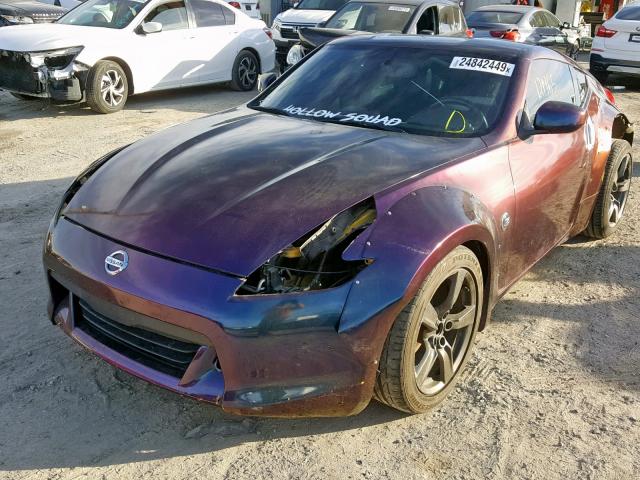 JN1AZ44E19M405512 - 2009 NISSAN 370Z PURPLE photo 2