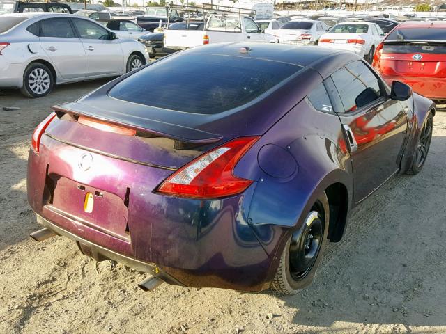 JN1AZ44E19M405512 - 2009 NISSAN 370Z PURPLE photo 4