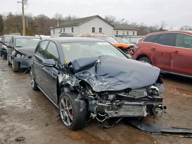 3VW447AU6JM296962 - 2018 VOLKSWAGEN GTI S/SE GRAY photo 1