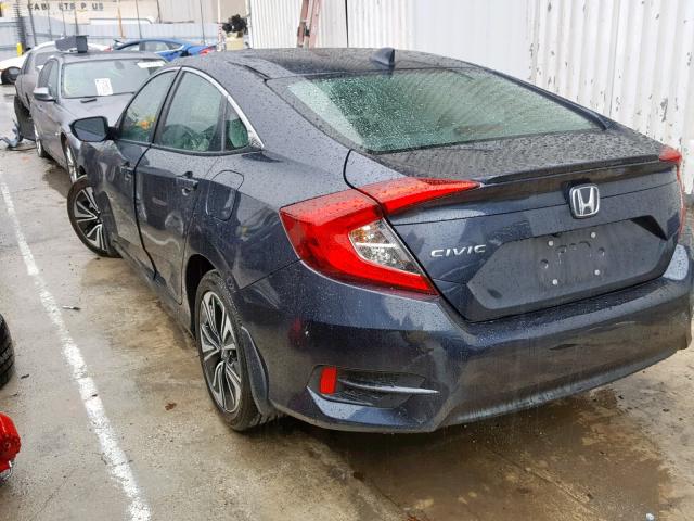 2HGFC1F72HH658875 - 2017 HONDA CIVIC EXL BLUE photo 3