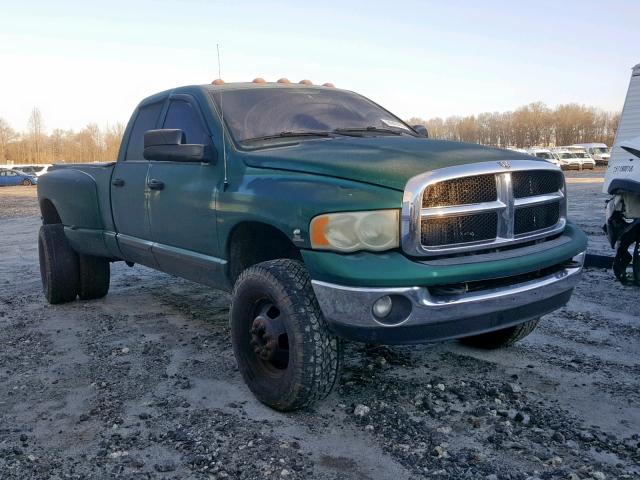 3D7MU48C33G831591 - 2003 DODGE RAM 3500 S GREEN photo 1