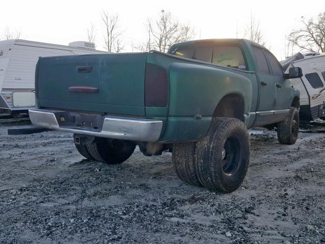 3D7MU48C33G831591 - 2003 DODGE RAM 3500 S GREEN photo 4