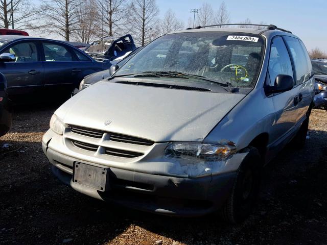 2B4GP2532YR627550 - 2000 DODGE CARAVAN SILVER photo 2