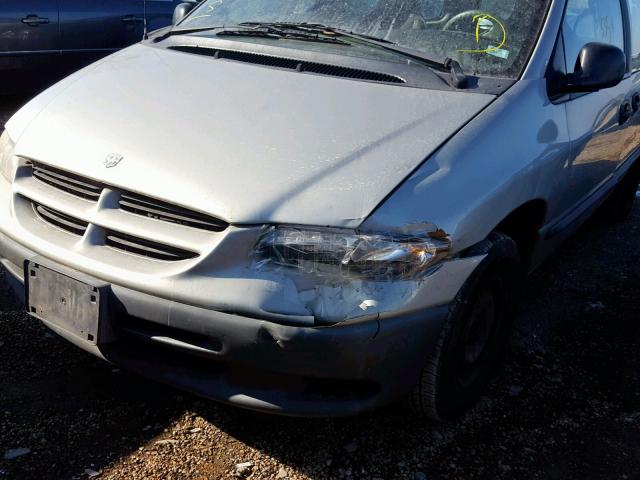 2B4GP2532YR627550 - 2000 DODGE CARAVAN SILVER photo 9