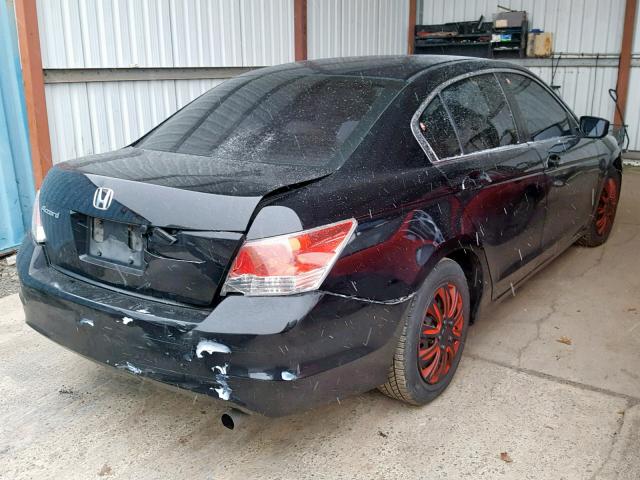 1HGCP26329A048064 - 2009 HONDA ACCORD LX BLACK photo 4