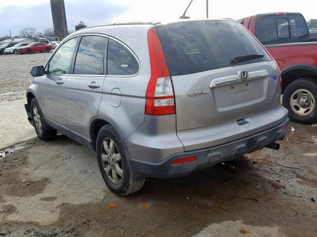 JHLRE38777C037845 - 2007 HONDA CR-V EXL SILVER photo 3