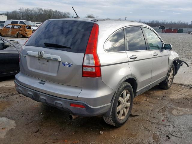 JHLRE38777C037845 - 2007 HONDA CR-V EXL SILVER photo 4