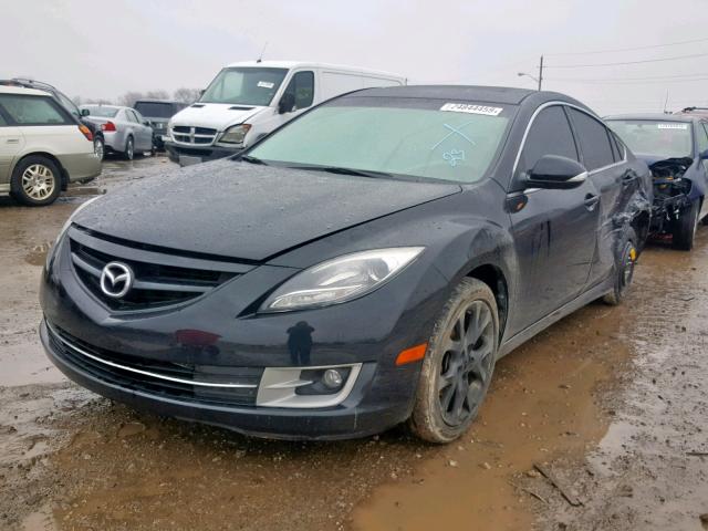 1YVHZ8EH7D5M10366 - 2013 MAZDA 6 TOURING BLACK photo 2