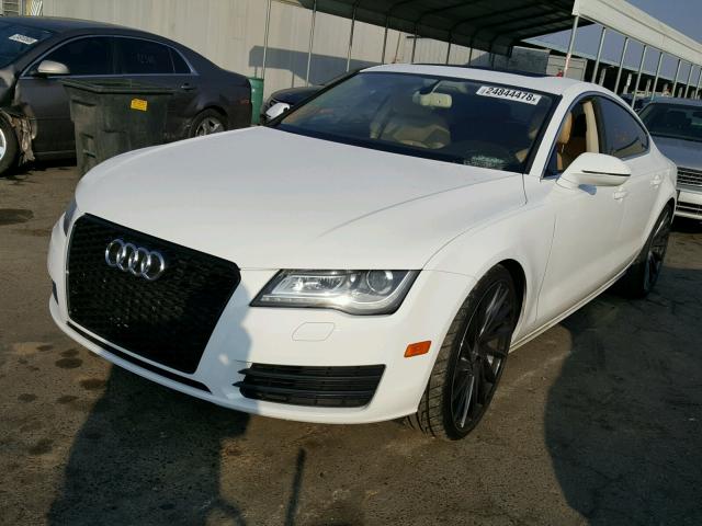 WAUSGAFC8CN023848 - 2012 AUDI A7 PRESTIG WHITE photo 2