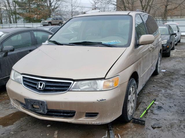 2HKRL18912H590318 - 2002 HONDA ODYSSEY EX BROWN photo 2