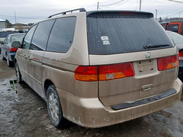 2HKRL18912H590318 - 2002 HONDA ODYSSEY EX BROWN photo 3