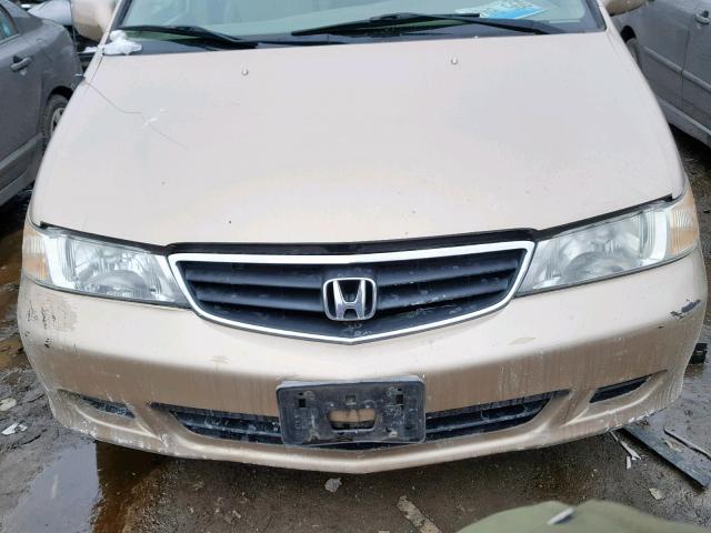 2HKRL18912H590318 - 2002 HONDA ODYSSEY EX BROWN photo 7