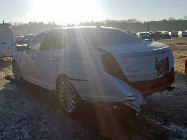 1LNHL9DK2DG600019 - 2013 LINCOLN MKS SILVER photo 3