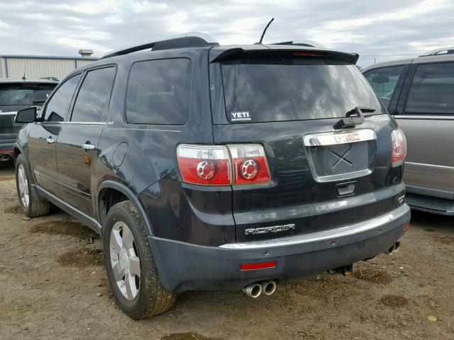 1GKER33707J102431 - 2007 GMC ACADIA SLT BLACK photo 3