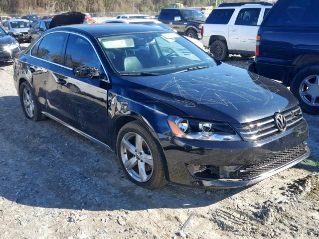 1VWBP7A33CC089309 - 2012 VOLKSWAGEN PASSAT SE BLACK photo 1