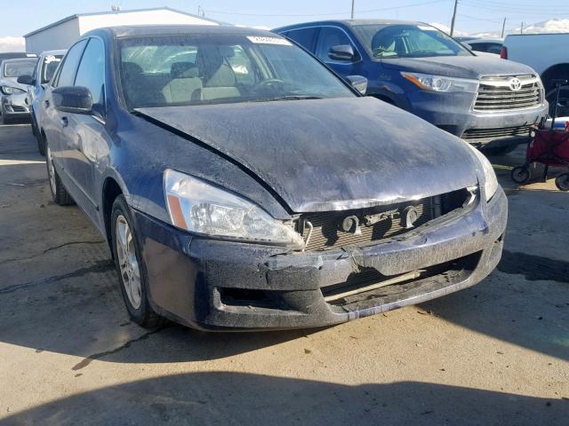 1HGCM567X7A186283 - 2007 HONDA ACCORD EX BLUE photo 1