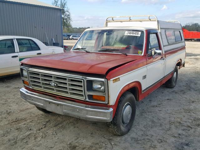 1FTCF10F2DNA00421 - 1983 FORD F100 TWO TONE photo 2