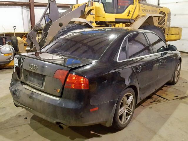 WAUDG68E76A000626 - 2006 AUDI A4 3.2 QUA BLACK photo 4