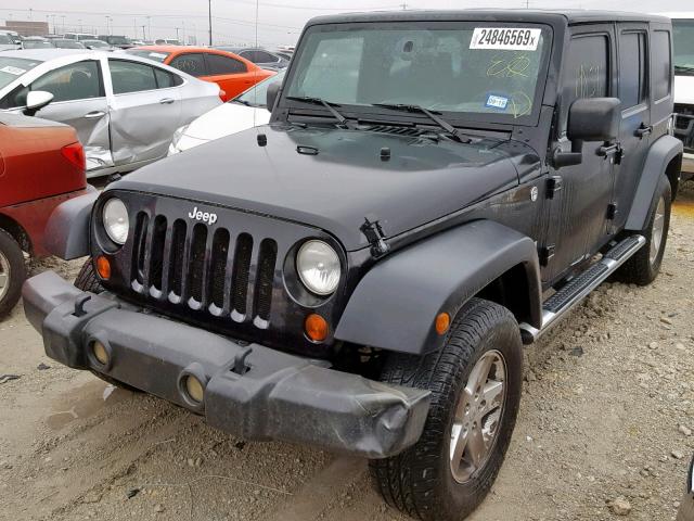 1J8GA39199L776382 - 2009 JEEP WRANGLER U BLACK photo 2