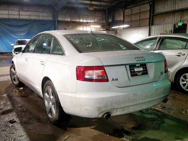 WAUDH94F58N034444 - 2008 AUDI A6 3.2 QUA WHITE photo 3