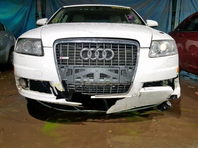 WAUDH94F58N034444 - 2008 AUDI A6 3.2 QUA WHITE photo 9