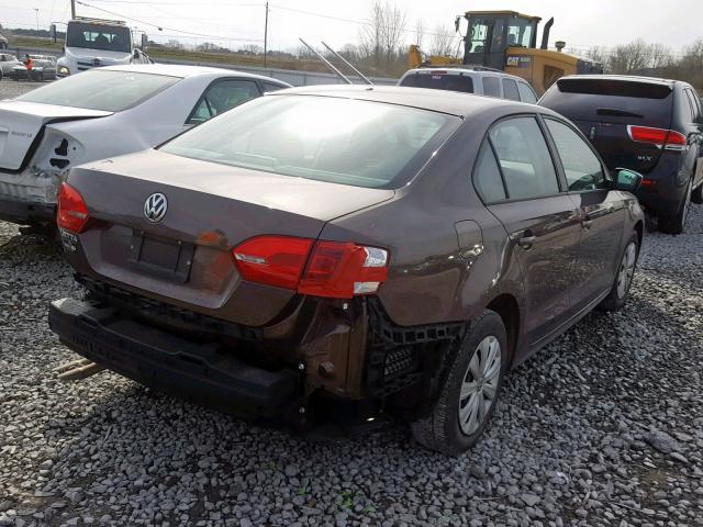 3VW1K7AJXEM408862 - 2014 VOLKSWAGEN JETTA BASE BLACK photo 4