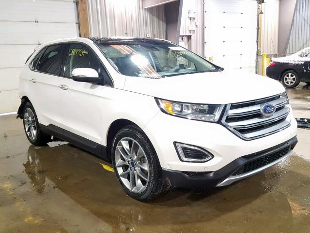 2FMPK4K9XFBB85043 - 2015 FORD EDGE TITAN WHITE photo 1