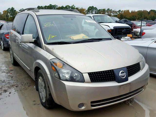 5N1BV28U06N100314 - 2006 NISSAN QUEST S BEIGE photo 1