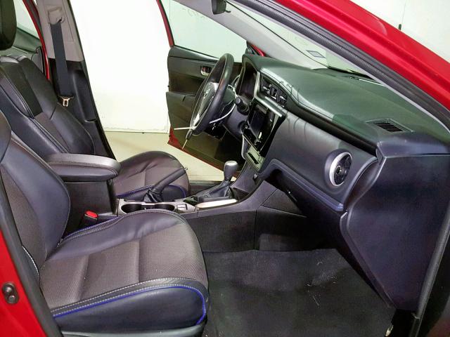 5YFBURHE3HP621252 - 2017 TOYOTA COROLLA L RED photo 5