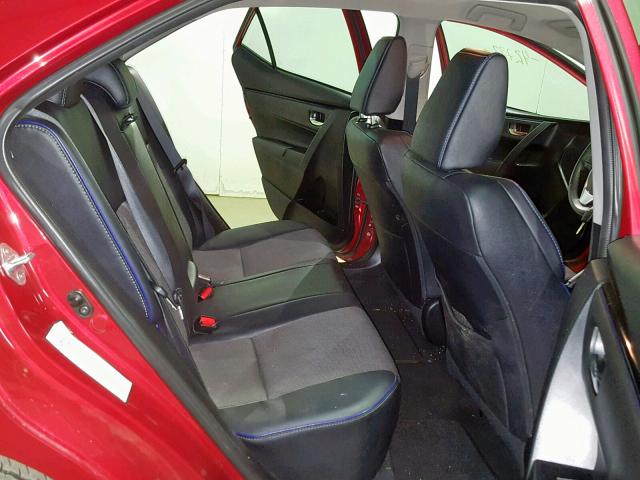 5YFBURHE3HP621252 - 2017 TOYOTA COROLLA L RED photo 6