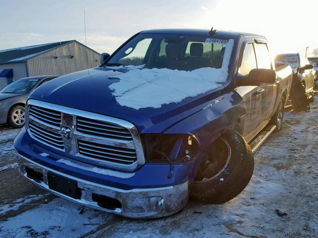 3C6RR7LT8GG328307 - 2016 RAM 1500 SLT BLUE photo 2