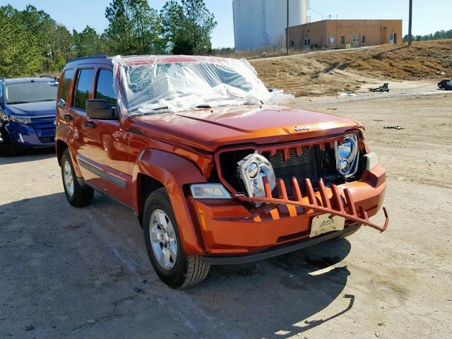 1J8GP28K99W527811 - 2009 JEEP LIBERTY SP ORANGE photo 1