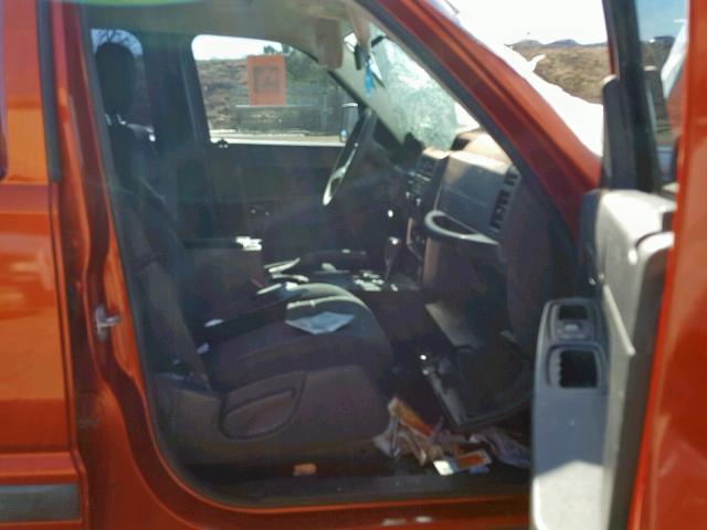 1J8GP28K99W527811 - 2009 JEEP LIBERTY SP ORANGE photo 5