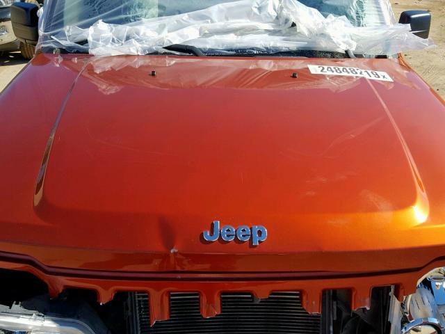 1J8GP28K99W527811 - 2009 JEEP LIBERTY SP ORANGE photo 7