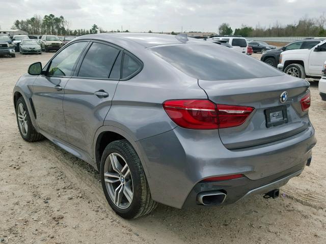 5UXKU0C31H0G57485 - 2017 BMW X6 SDRIVE3 GRAY photo 3