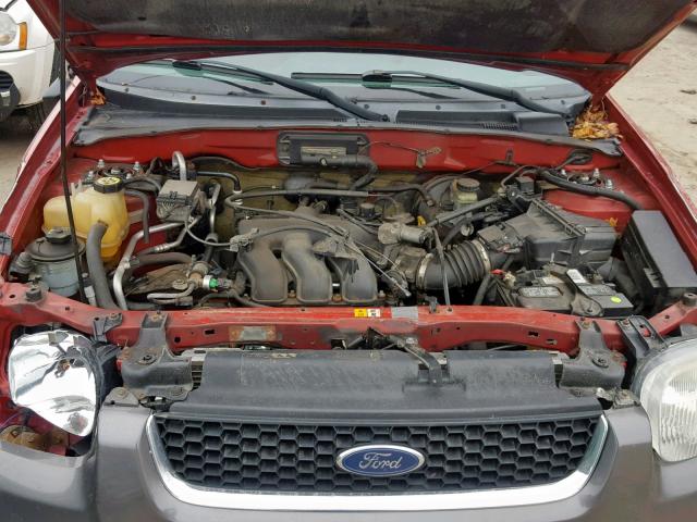 1FMYU93133KC98922 - 2003 FORD ESCAPE XLT RED photo 7