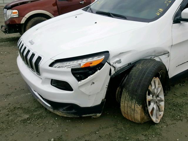 1C4PJLDX2JD552887 - 2018 JEEP CHEROKEE L WHITE photo 9