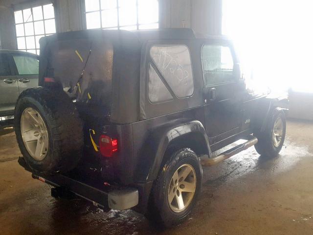 1J4FA69S93P324083 - 2003 JEEP WRANGLER / BLACK photo 4