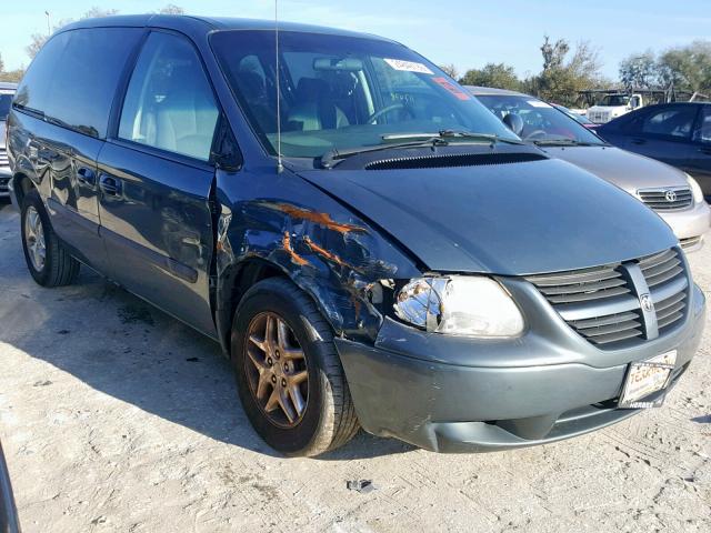 1D4GP45R55B234917 - 2005 DODGE CARAVAN SX GREEN photo 1