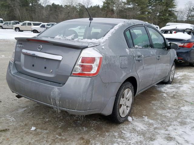 3N1AB6AP9CL688278 - 2012 NISSAN SENTRA 2.0 GRAY photo 4