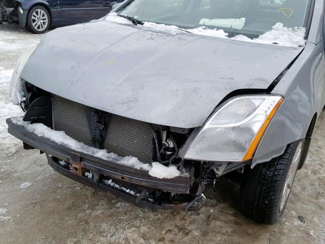 3N1AB6AP9CL688278 - 2012 NISSAN SENTRA 2.0 GRAY photo 9